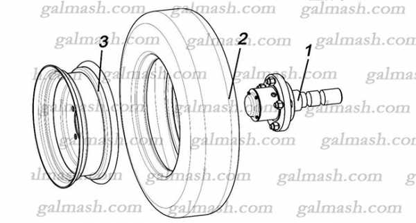 Wheel assembly for Chisel plow АChN – 4,2 «Khoma»