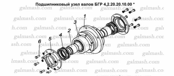 Подшипниковый узел валов для дисковых борон БГР Солоха